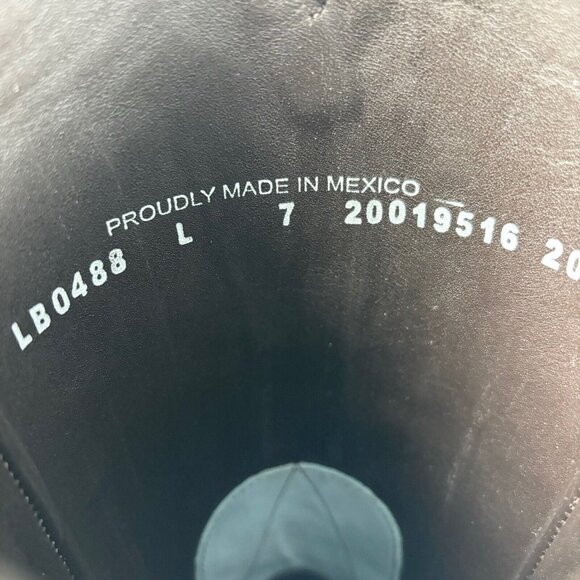 Lane LEXINGTON Powder Blue Cowboy Boots Womens 7 Leather Western Snip Toe Tall - Picture 10 of 11